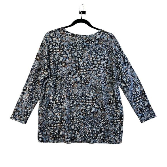 CLARA SUNWOO small Cozy Texture - Textured Vented Sweater Tunic - Floral Puff - Picture 14 of 15